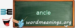 WordMeaning blackboard for ancle